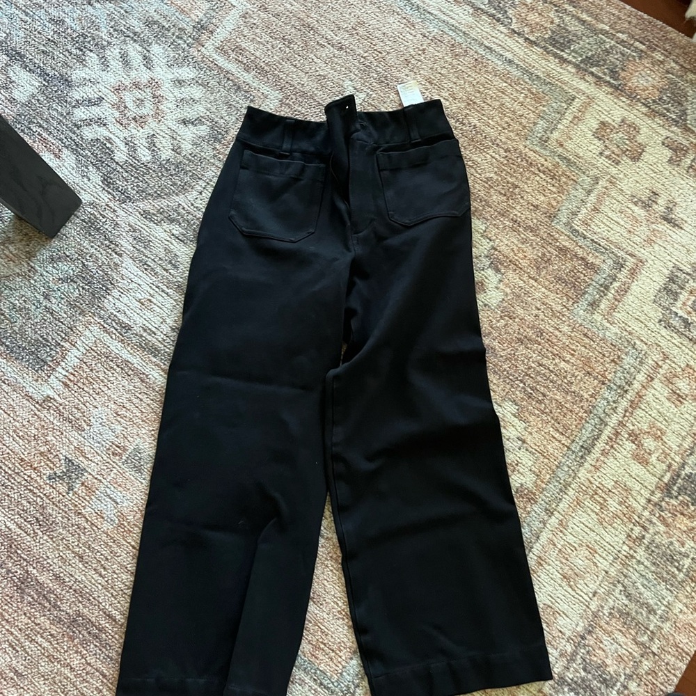 The Colette cropped black pants from Anthropologie